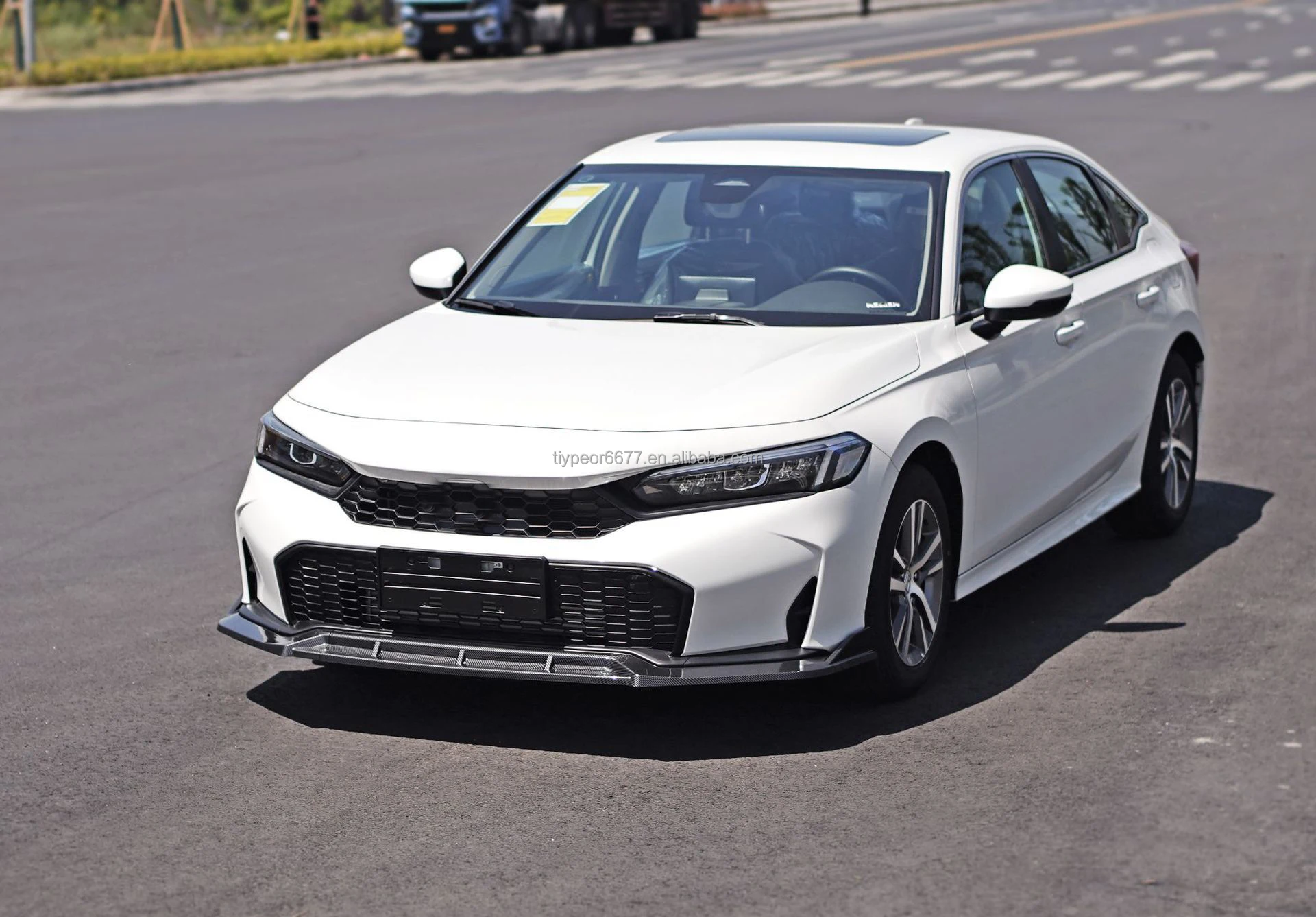 product tiypeor front lip bumper front splitter fit for honda civic 115th 2025 modified tuning accessories jdm style-12