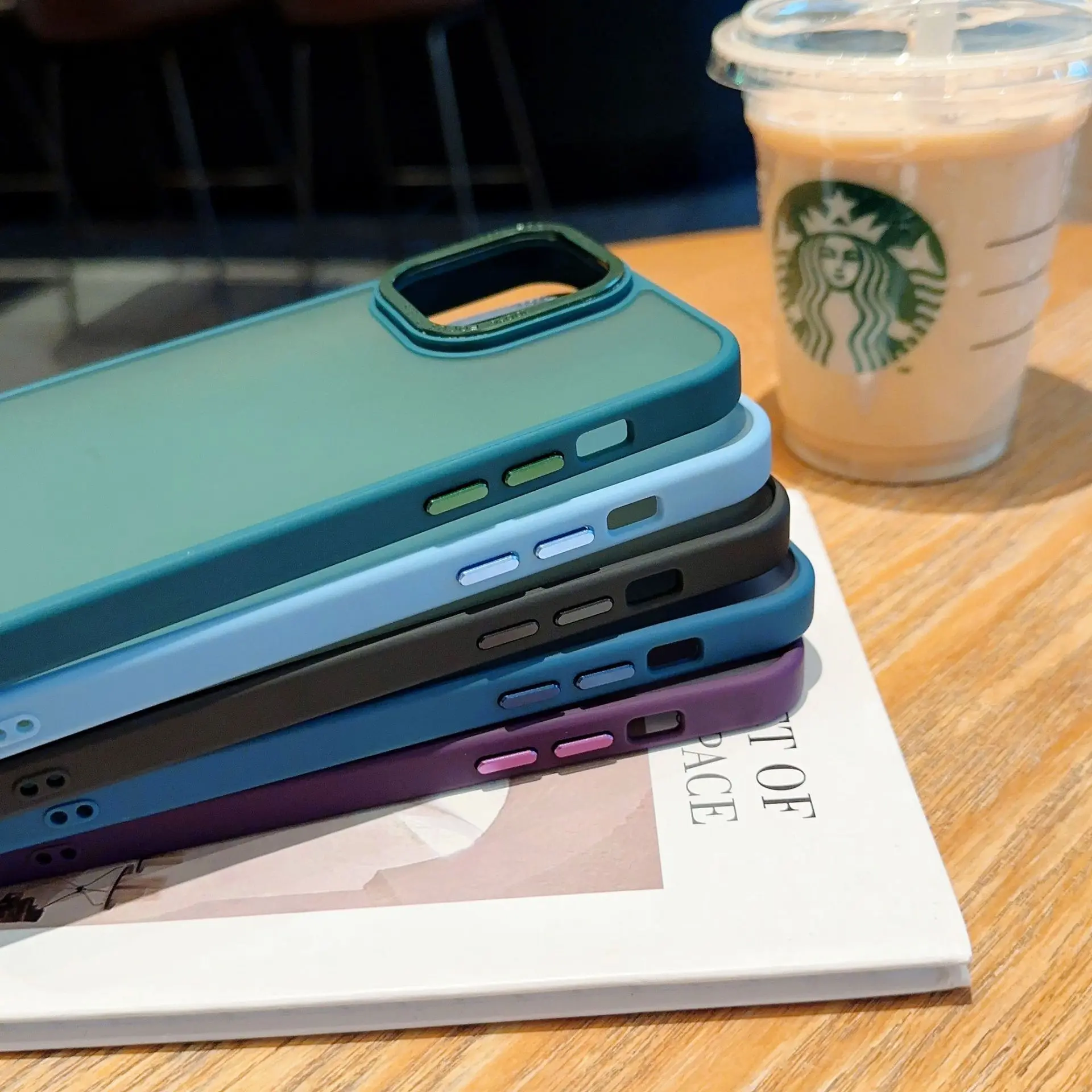 Luxury Metal Lens Protection Slim Matte Phone Case for iPhone 14 15 Pro Max 12 11 13 Pro Max Ultra Thin Fundas Para Celulares