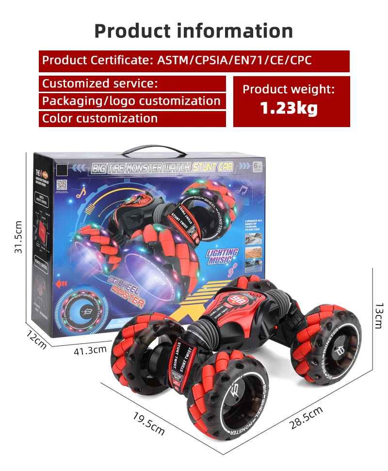 2023 Hot Sale 2.4g Electric Twisting Remote Control Car Toy Hand ...