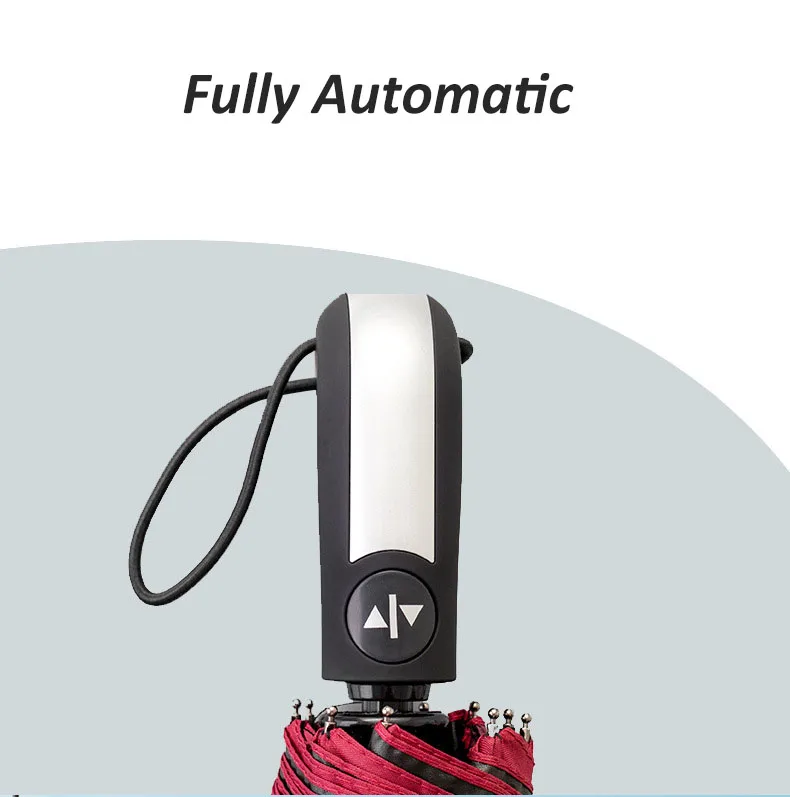 Wind Resistant Fullyautomatic Three Folding Ten Bone Auto Large