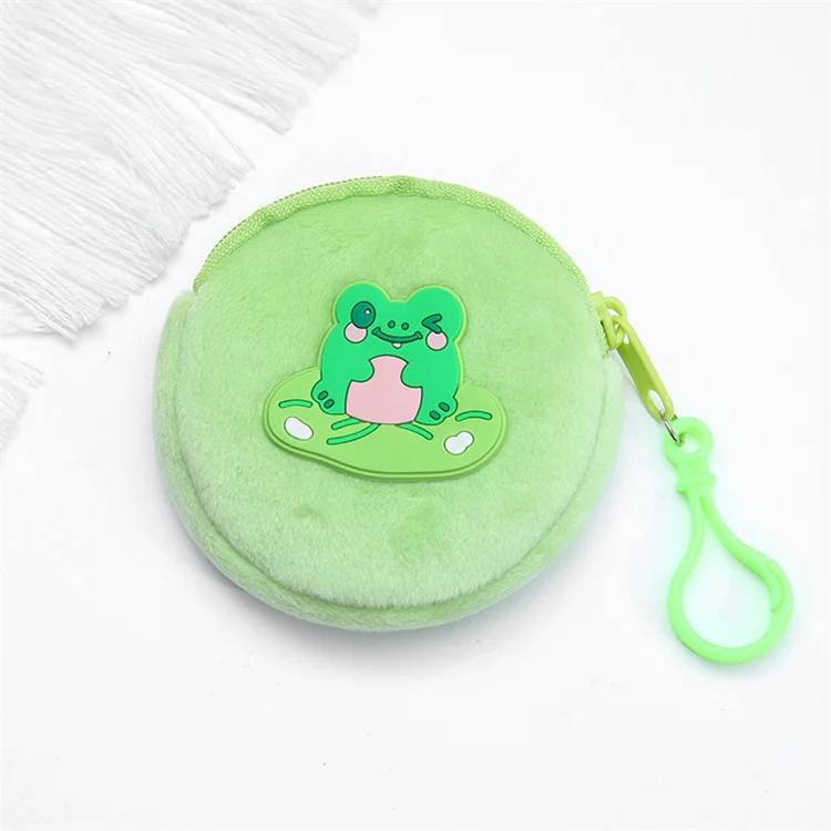 2023 New Zipper Coin Case Key Case Headphone Portable Mini Cute Cartoon Plush Coin Purses