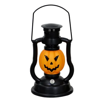 halloween decorations pumpkin lamp Led Lamp Camping Iron Vintage Solar Energy Lantern Power Landscape Decoration