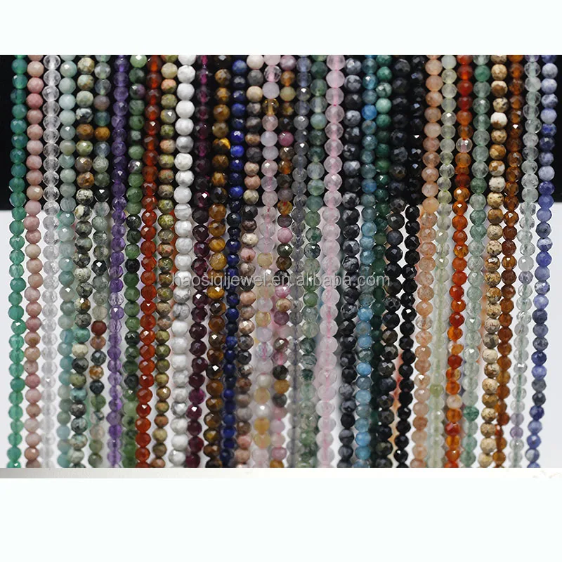 Wholesale Faceted Jade Loose Beads - Round, 15" Strand, Multiple Sizes 4mm-18mm - Gem-inside