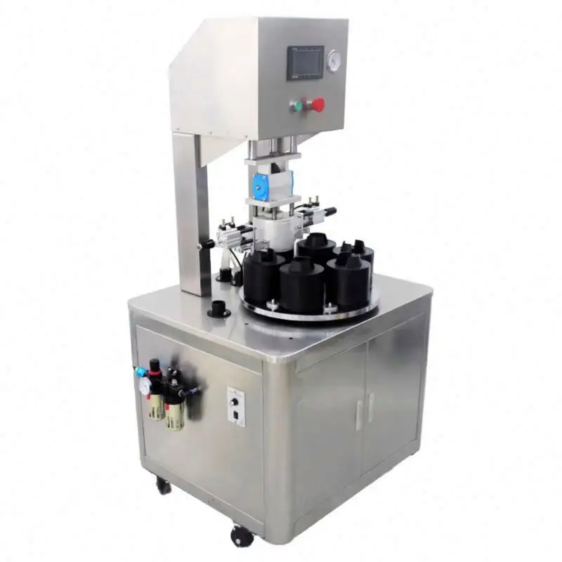 TEBAK Industrial Vacuum Sauce Paste Jar Grass Aluminum Bottle Capping Machine for Jam Caps Capping Sealing Machines