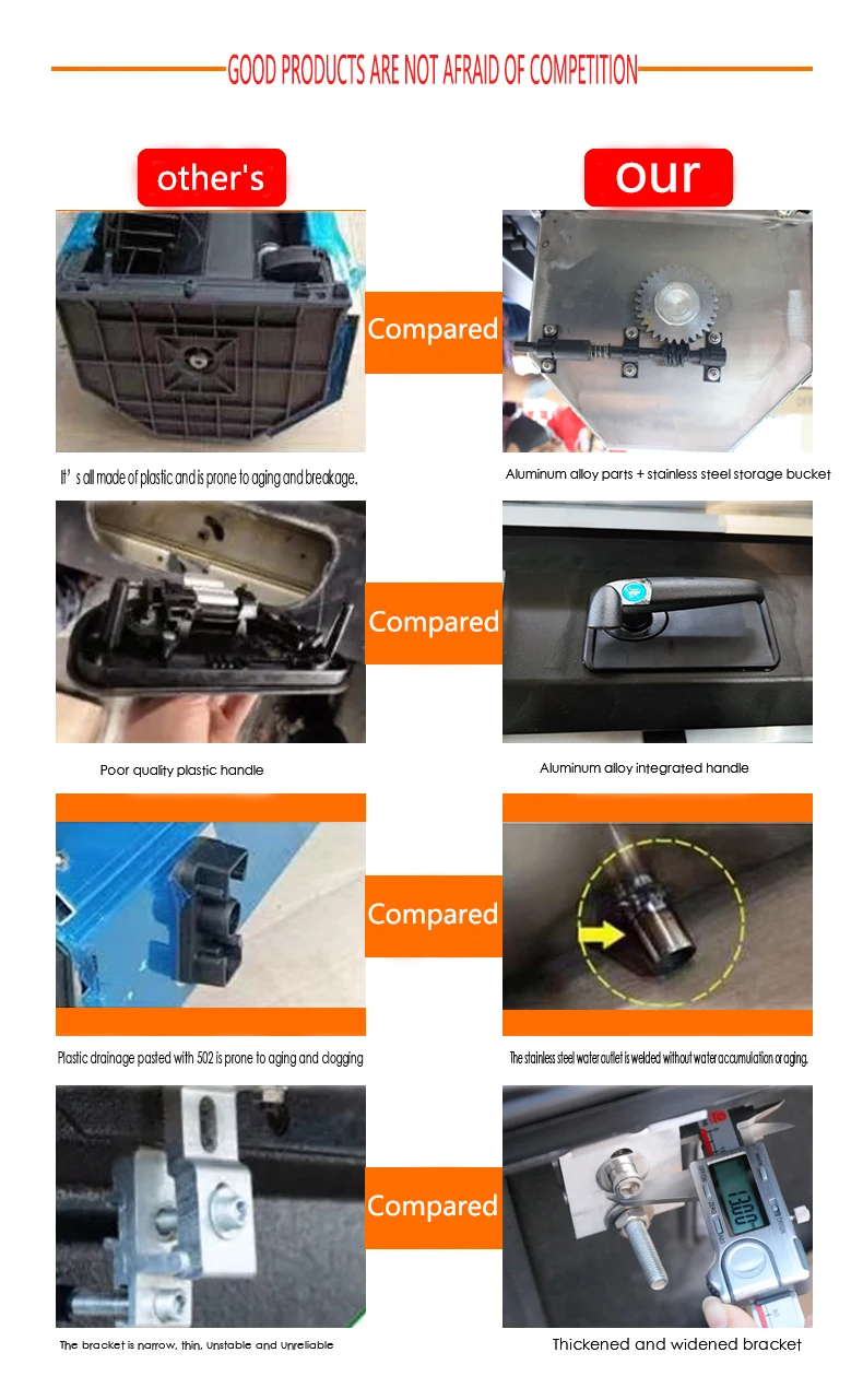 4x4 Offroad Accessories Tonneau Cover Pick Up Truck Hard Bed Cover Car