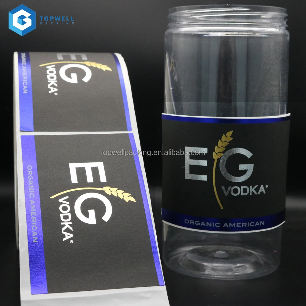 Customizable Adhesive Rectangle Shape Emboss Bottle Glossy Package ...