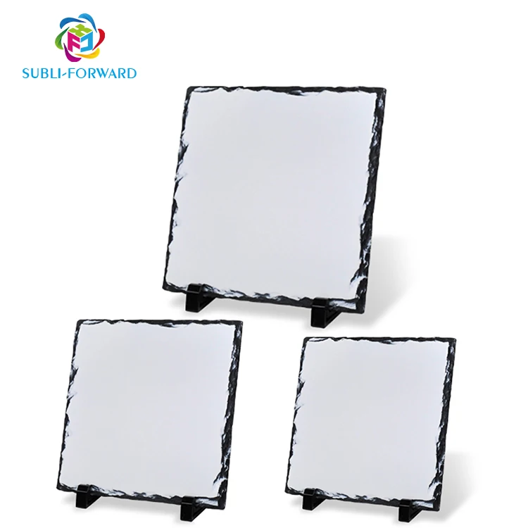 Manufacturer Sublimation Blank High Quality Rock Stone Photo Slate Frame for Customised Printing Small Middle Large
