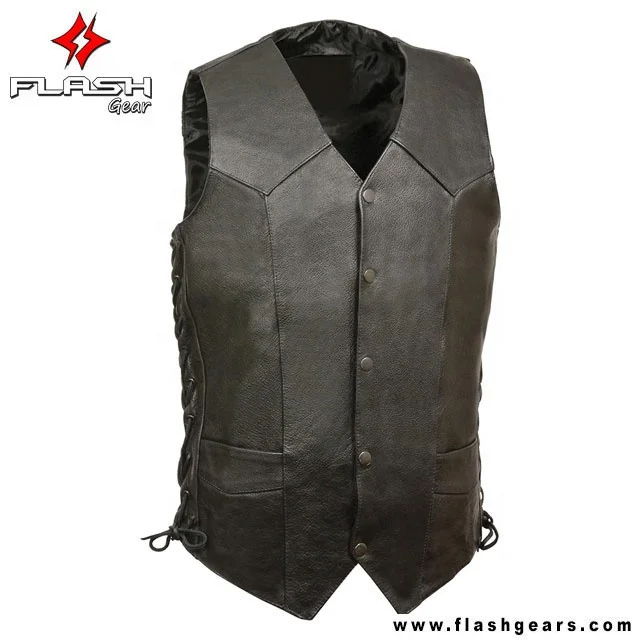 Cruiser Motorcycle Customize 2022 North American Leather Vests High Quality Leather Vest New 2022 Biker Vest Casual