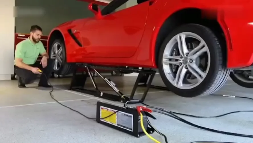 Electric Portable Hydraulic Car Lift Quick Service Mini Scissor Lifter