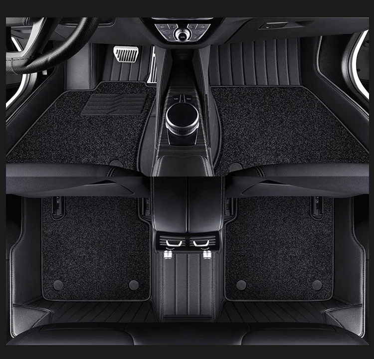 Custom Car Floor Mats for BMW Series Car Protection Full Coverage Pads Anti-Slip Leather Floor Lining All Weather Car Floor Mats