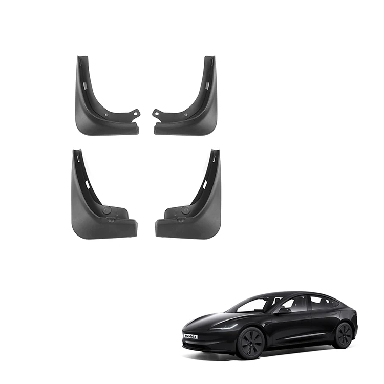 Tesla Model 3 (2018-2022) uchun avtomobilda loy himoya qurilmasi fenderlari PP plastmassa oldingi va orqa loy himoyasi tashqi aksessuar
