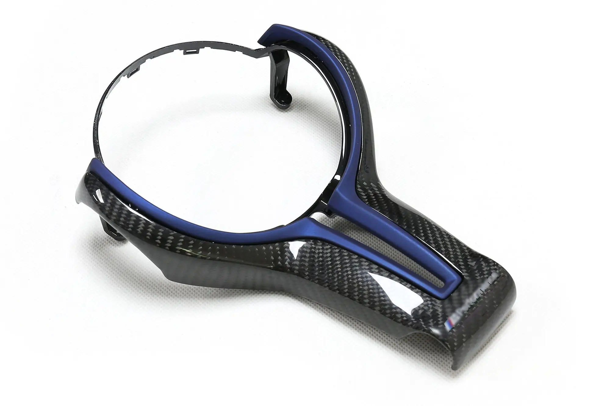 Real Carbon Fiber Steering Wheel Trim Cover Line with MP Mark for BMW M2 M3 M4 M5 M6 X5M X6M