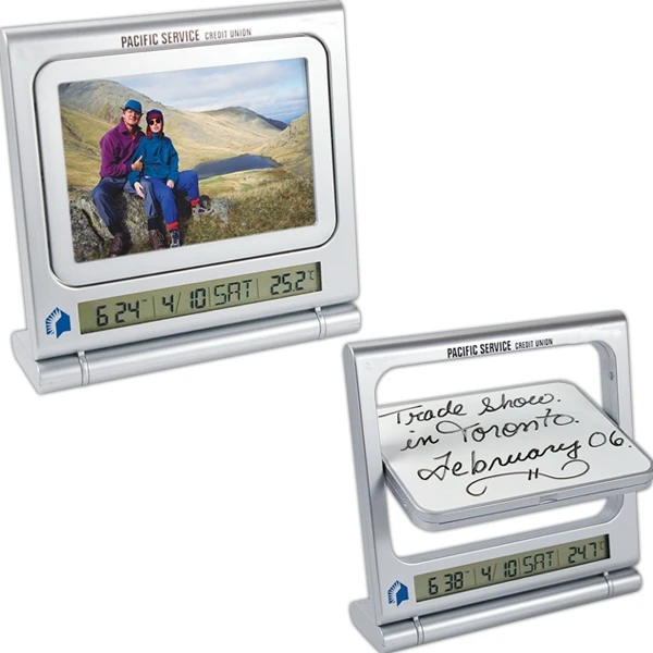 Home Bedside Desktop Photo Clock Electronic Calendar Display Picture Frame Digital Alarm Clock With Timer