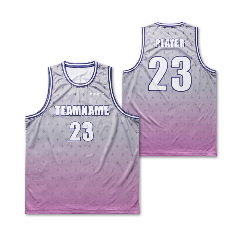 NBA Digital File Basketball Jersey Design Purple Full Sublimation