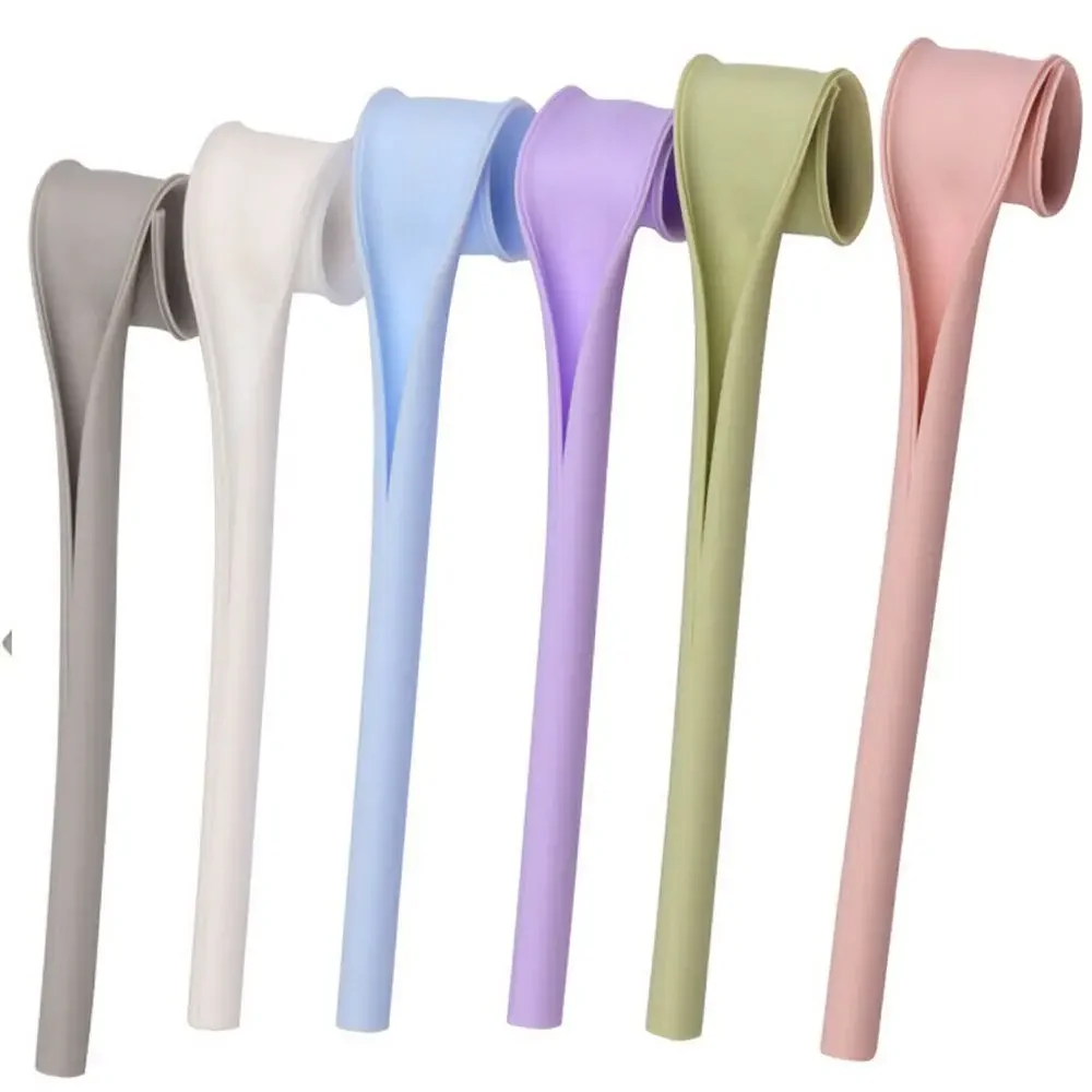 Party Kitchen Supplies Reusable Detachable Soft Drinking Openable Snap Straw BPA Free Silicone Straws