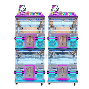 4 Players Mini Claw Crane Machine 4 Players Mini Claw Toy Coin Pusher Game Machine Coin operated game machines