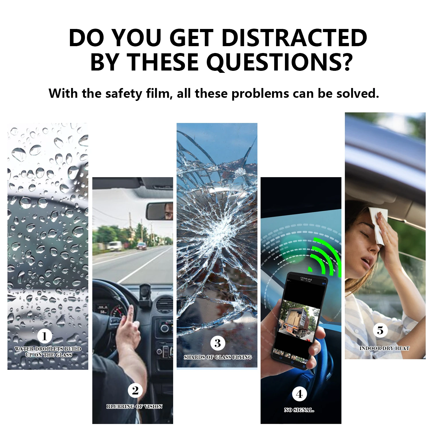 Smart Cool Windshield Protection Film Armor Uv Car Windshield Tpu