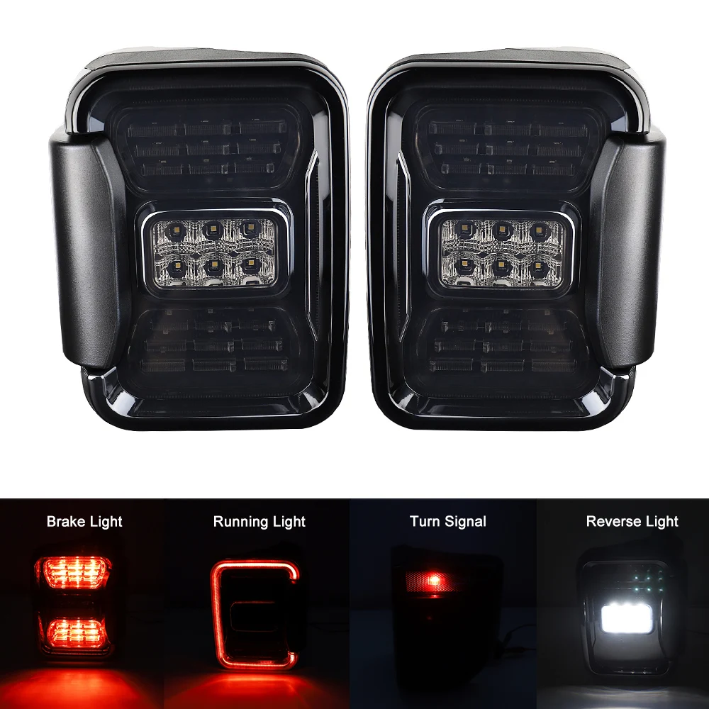 Kit For Jeep Gladiator JT 2020 2021 USA LED Tail Light Brake Reverse Turn Signal Lamps