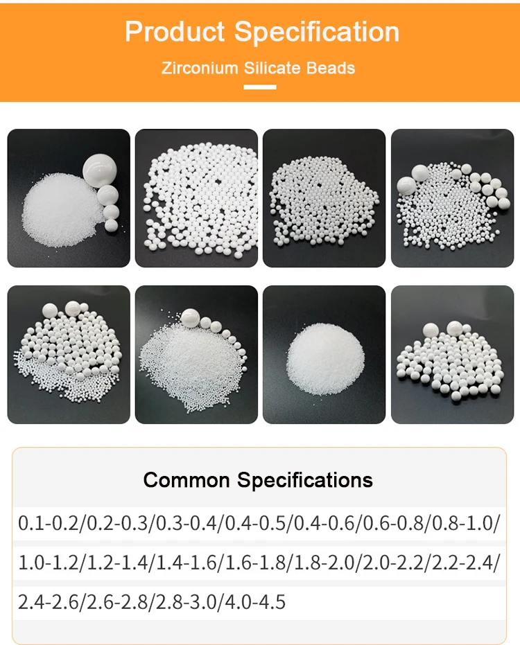 High Dense Alumina Zirconia Ceramic Beads Zro2 Grinding Balls 3mm-10mm For Polishing And Ball Mill Cut