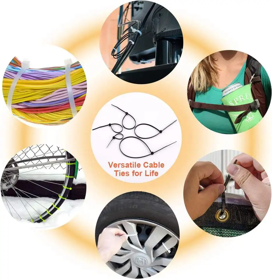 Excellent Quality and Multi-colors Nylon Cable Ties with Exquisite Workmanship for Bundle Marker details