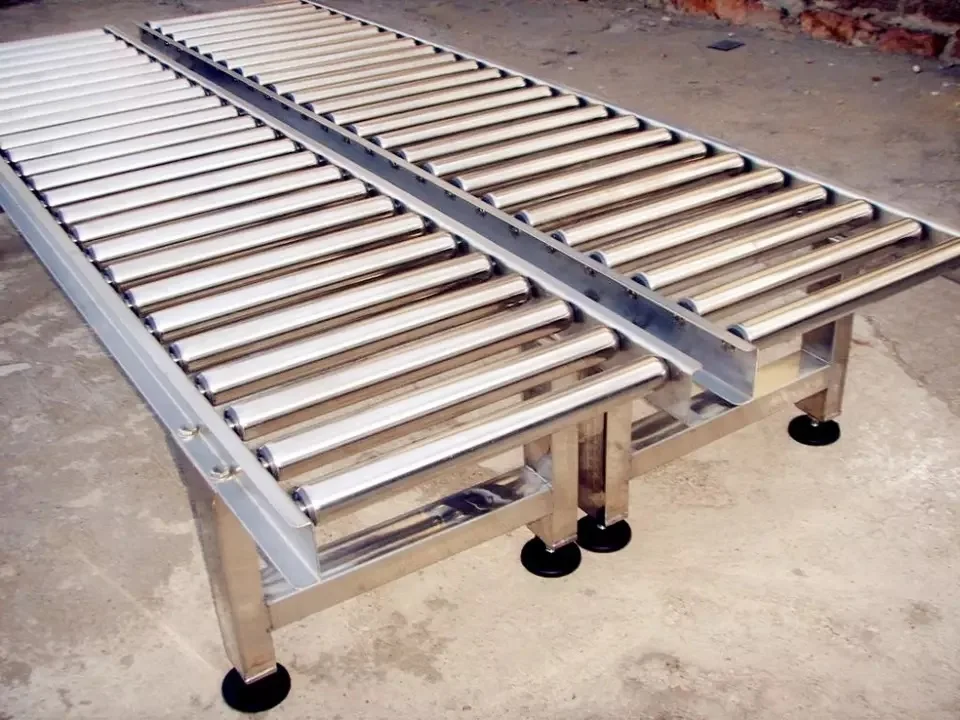 Hongrui Factory Direct Sale Material Handling Roller Conveyor For Drum