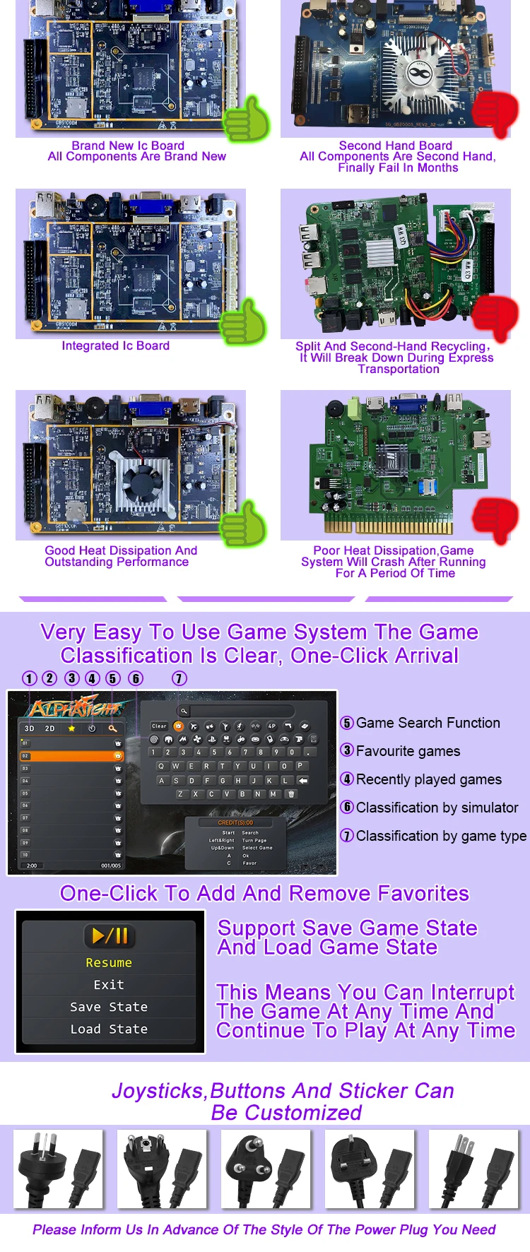 Classic Trackball Game Board Alpha Fight With 6296 Games,Home/arcade