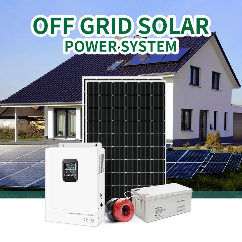 3KW Solar System Home Power with Hybrid Inverter Off Grid Solar Energy ...