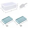 Azul-grande-2 bolsa de hielo con bolas redondas 17,5x12,5cm, caja de hielo, pala, b