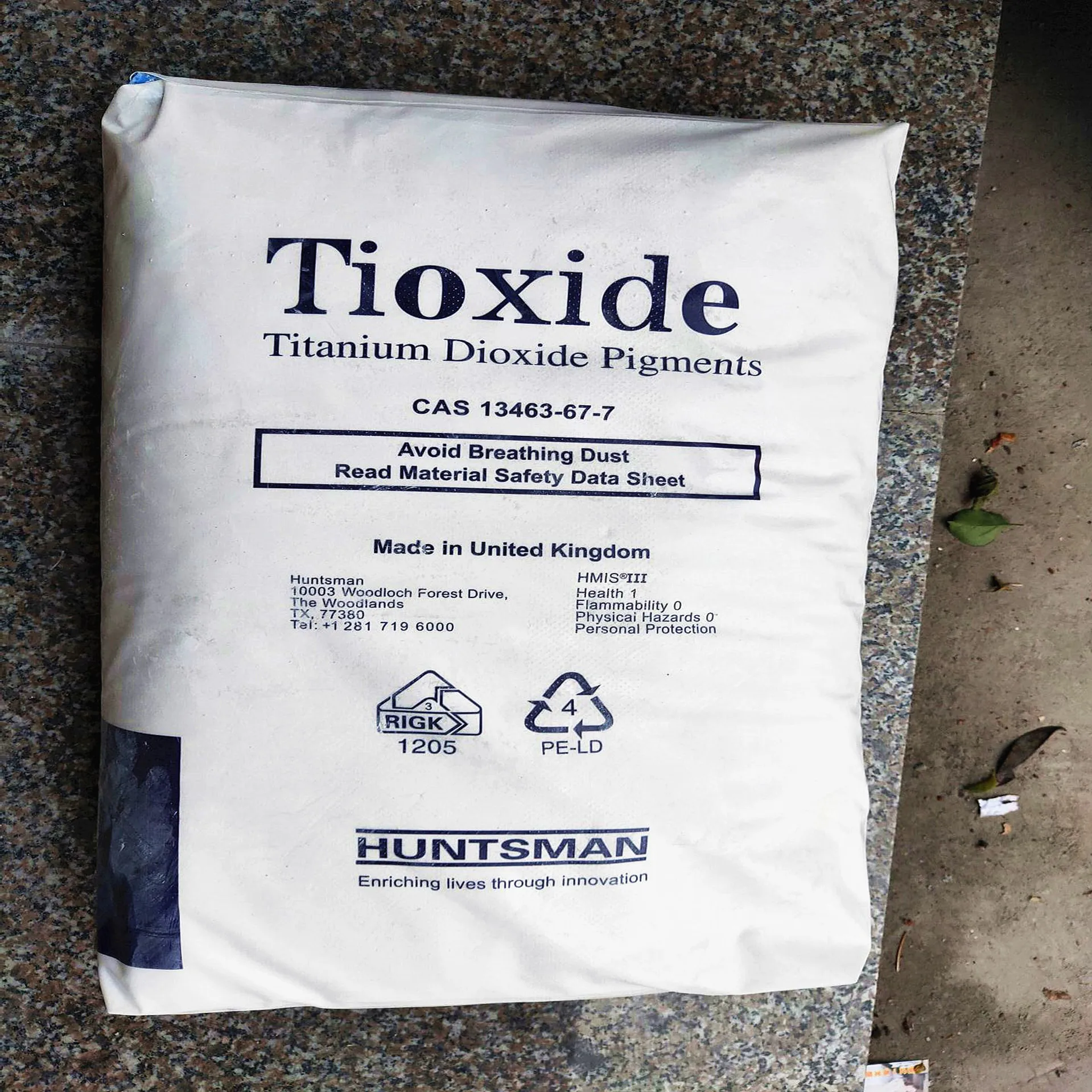 Excellent Wetting and Dispersion Titanium Dioxide Rutile Powder Tioxide TR 92 for Powder Coating