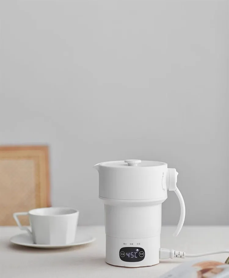 Description Picture 6 of item0.6L Pure Titanium Folding Kettle Portable Kettle Constant Temperature Water Cup Travel Pot White Household Outdoor Touch