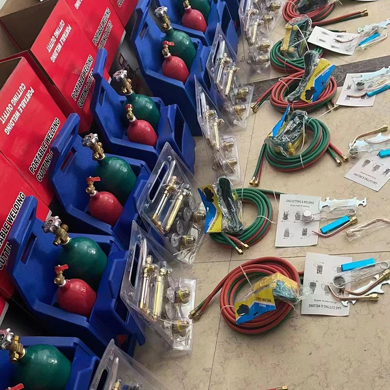 Профессиональный тоут кислородный ацетилен Oxy сварочный режущий факел в комплекте с резервуаром