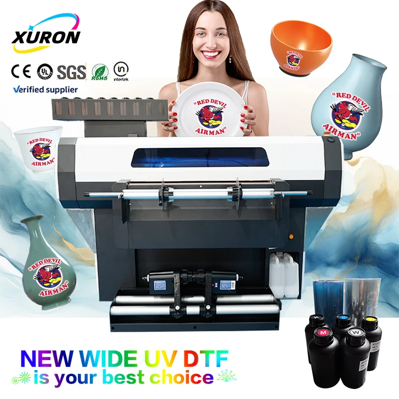 Xurong Fully Automatic Roll-to-Roll UV DTF Printer High-Density High-Opacity Ink Multifunctional Vibrant Pigment Transfer Prints