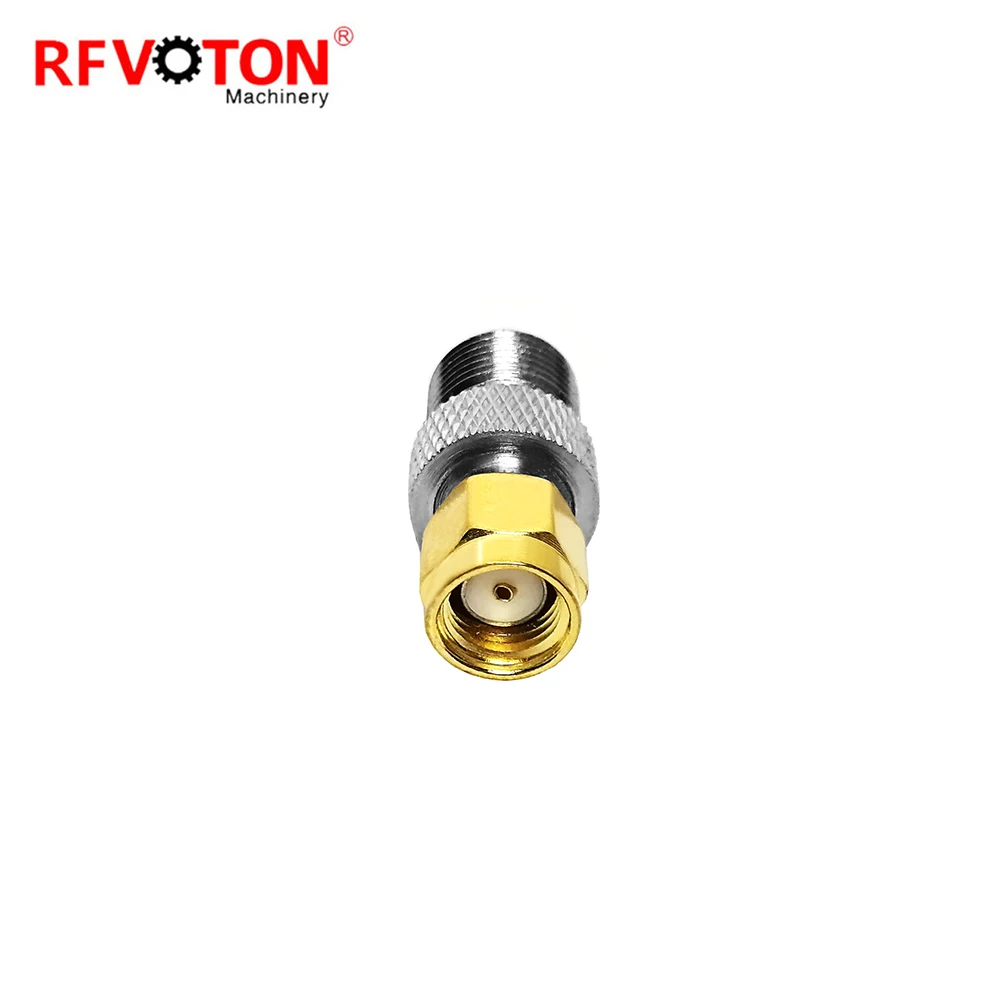 Factory Supply Type Reverse Polarity Inverted RP  Male Plug to F Female Jack Straight Coaxial Connector Adaptor Adapter