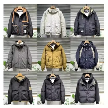 Wholesales Men' Bright Down Coat Bomber Windproof Jacket Thicken Puffer Warm Coat Men's Winter Wear