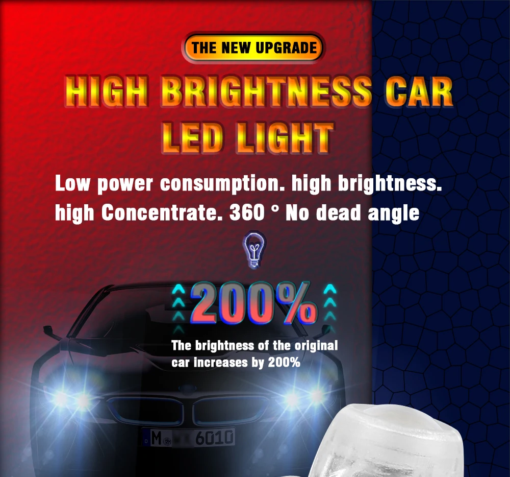 Car Led Lamp High Brightness Width Light Bulb 194 W5W Canbus 5Smd 3030 T10 Lens 12V Light Bulb