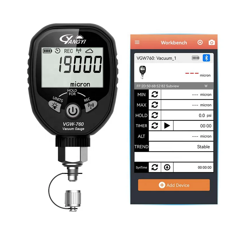 High Accuracy Wireless Digital Vacuum Gauge Vacuum Meter Pressure Gauge