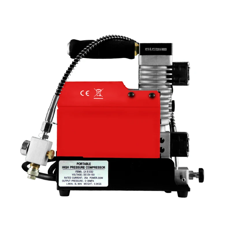 GX-E-CS2 320bar ポータブル高圧DC12Vエアコンプレッサー 1年保証