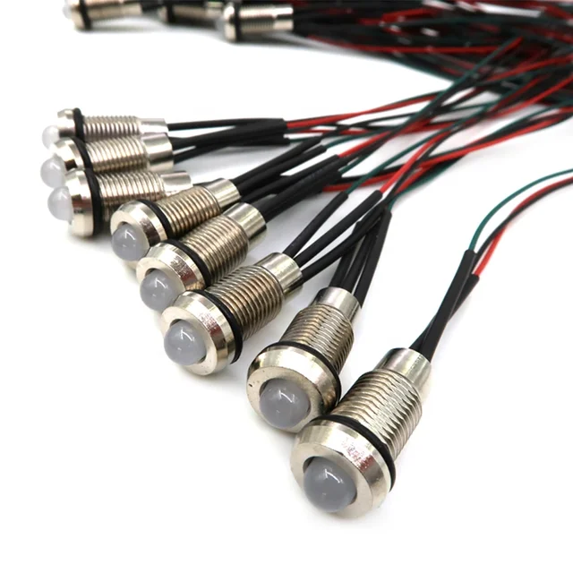 Customized 12V white led light with cable for model aircraft