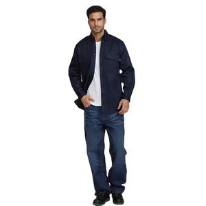 Wholesale High Quality FR Clothing Men Industrial Work Uniform Flame Resistant Fireproof Shirt