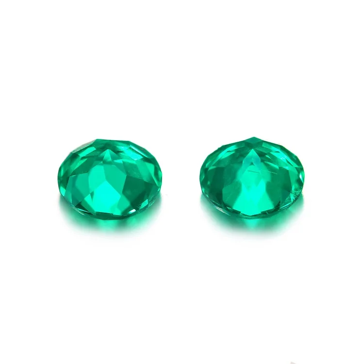 Lab Grown Colombian Emerald Loose Emerald Stone with Inclusion for Ring