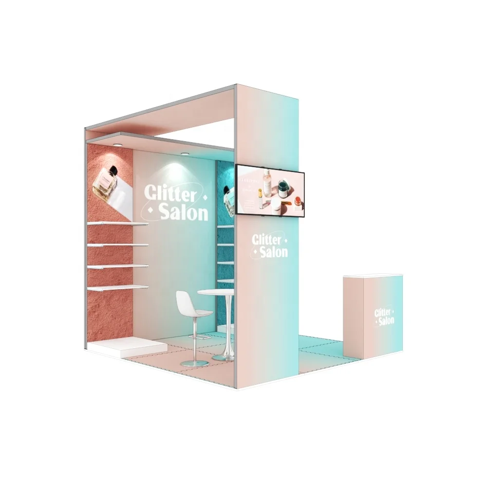 New Design Modular Shelf Display Aluminum SEG 10x10 Tradeshow Expo Advertising Light Weight Portable Exhibition Trade Show Booth