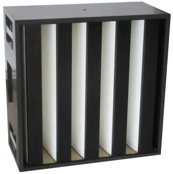 High Quality V-Type Medium Filter ABS Frame Air Filter H14 for Home Use Construction Mushroom Cultivation New for V-Bank Box