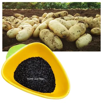 100% HUMIC ACID WATER SOLUBLE SUPER HUMATE FLAKES POTASSIUM HUMATE SHINY FLAKES