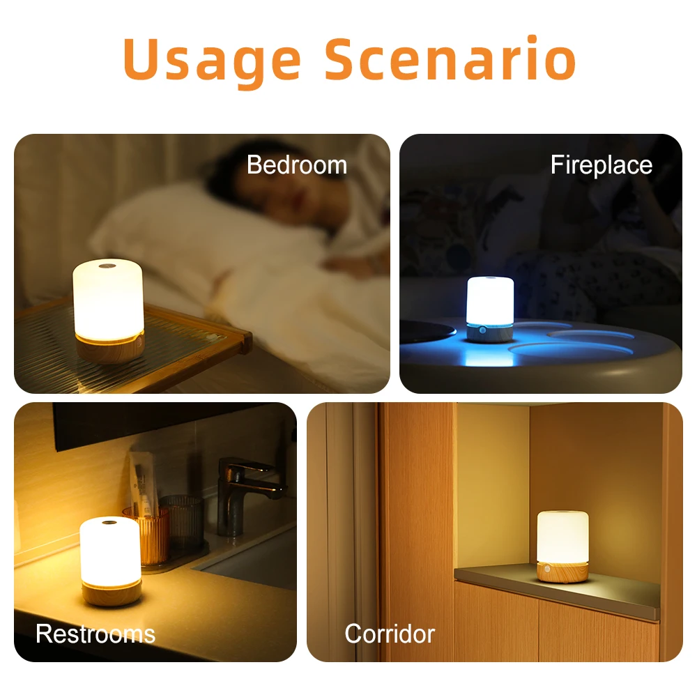 product trending products 2024 smart home color changing usb rechargeable rgb motion sensor led night lights for bedroom-37