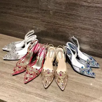 2024 High Quality New Arrivals Wholesale 2024 Summer Designer Pointed Sequin Women's High Heels