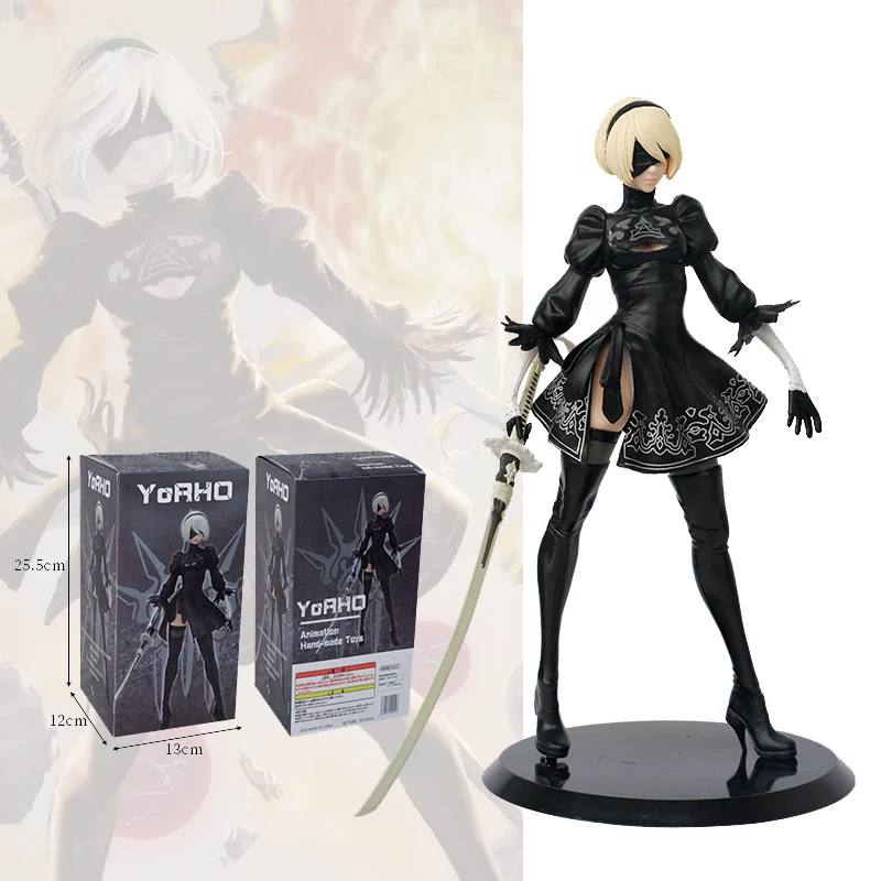 27CM NieR: Automata 2BアニメPVCフィギュアモデルおもちゃ