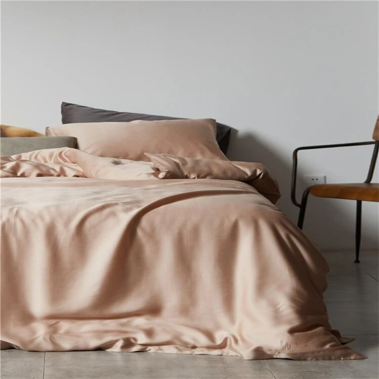 super soft 4pcs grey cooling bamboo bedding sheets set  hom  100 cotton hotel