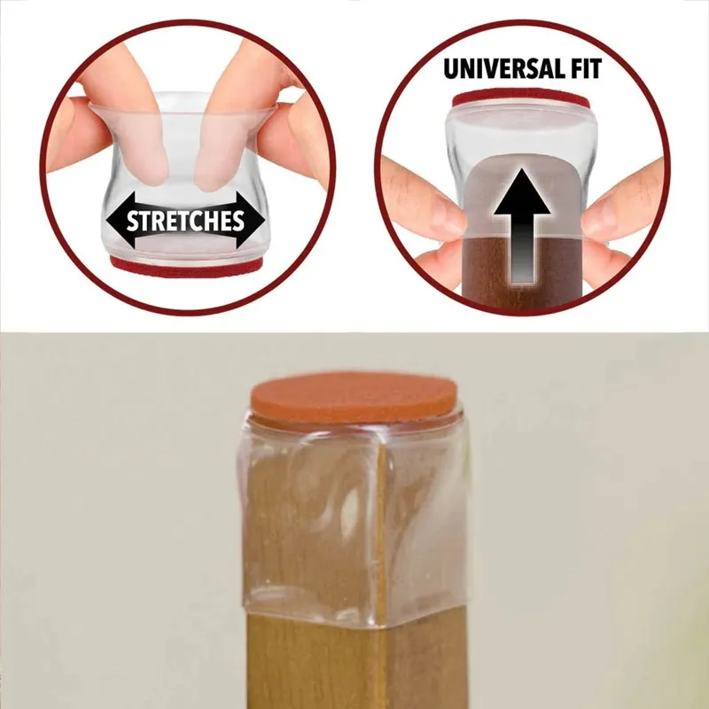 Silicone Chair Leg Floor Protectors Nonslip Chair Leg Floor Protectors