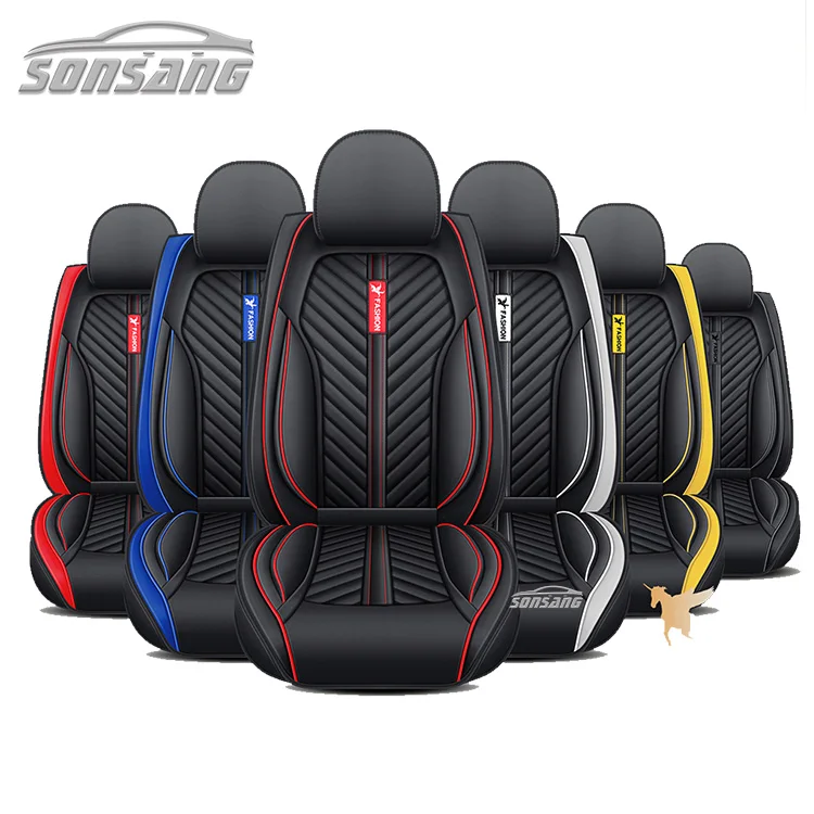Wholesale Full Set Waterproof Pu Leather Custom Car Seat Covers