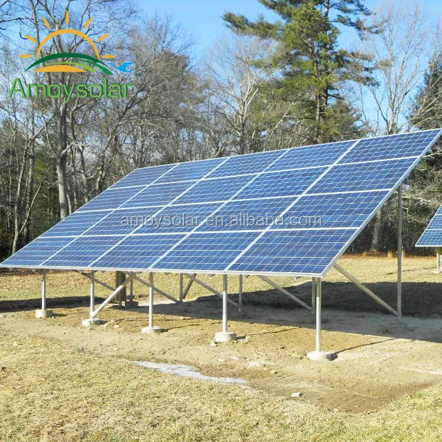 Pv Ground Mounting Aluminum Railing Solar Panel Mounted Support ...